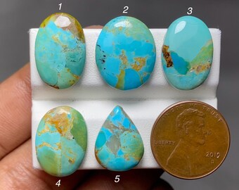 Muhave Turquoise Cabochon, Loose Gemstone For Jewelry Making