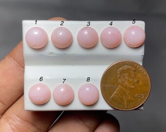 Natural Pink Opal Cabochon Oval | Loose Gemstones For Jewelry Making