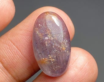 Natural Blood Iolite Sunstone Cabochon, Iolite Sunstone Cabochon For Jewelry Making & Macrame, Iolite Sunstone Cabs, CT12, 21*12*3mm, CAB019