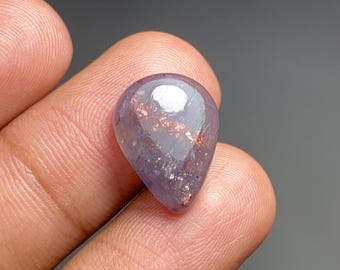 Natural Blood Iolite Sunstone Cabochon, Iolite Sunstone Cabochon For Jewelry Making & Macrame, Iolite Sunstone Cabs, CT8, 17*13*5mm, CAB019