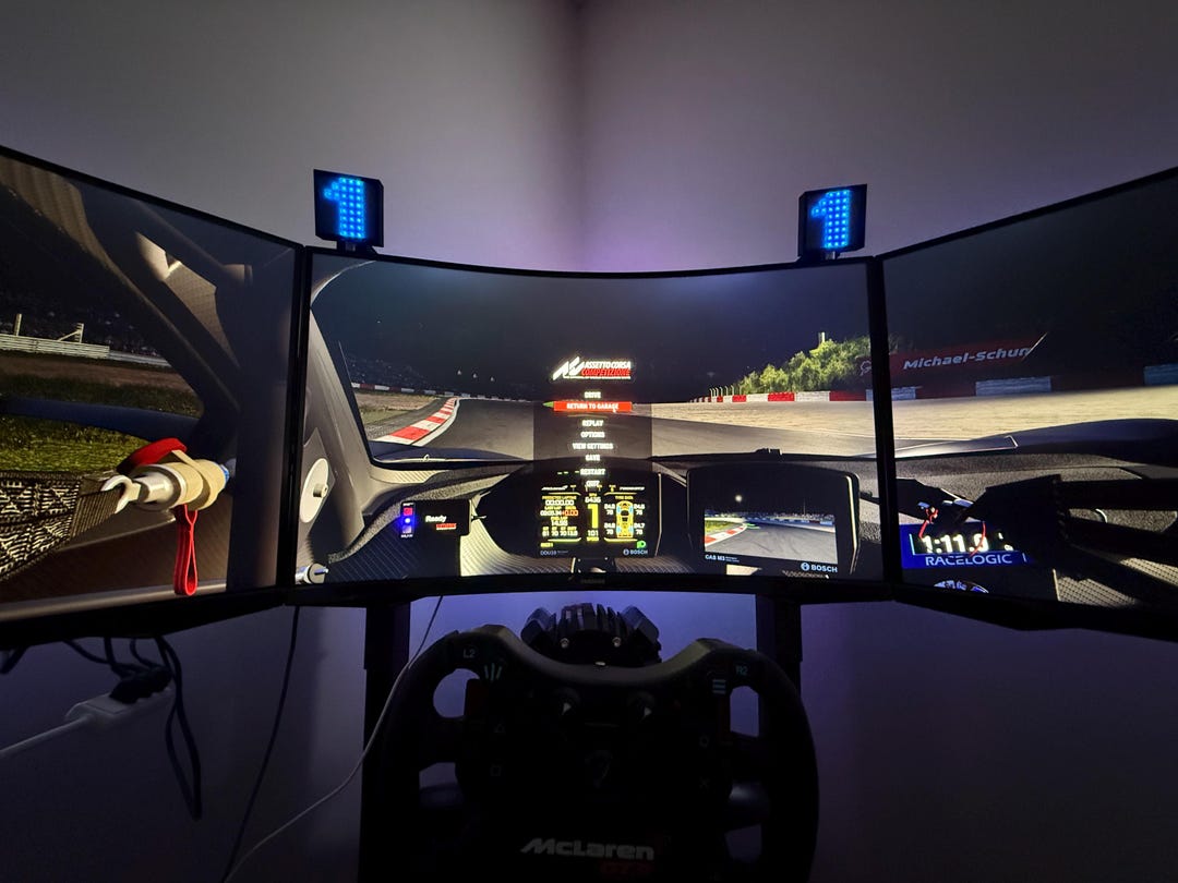 8020 Sim Racing Kit Sim Racing LED Flag Light With Fanatec or 8020 Profile Mount Simhub (US ...