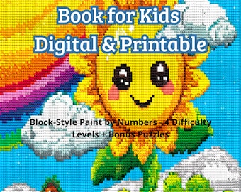 The Big Pixel Coloring Book for Kids - Digital & Printable