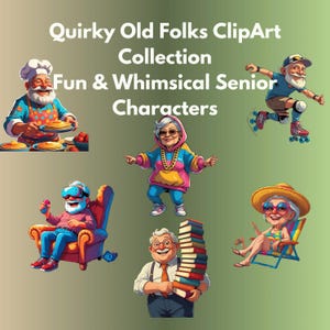 Collection de cliparts originaux originaux, amusants et fantaisistes