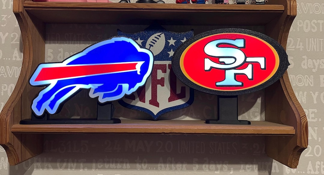 NFL Logo Lightbox - Your Team in the Best Light! - Etsy