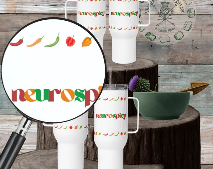 Neurospicy Chili Peppers Travel Tumbler • Stanley Style 25oz 40oz