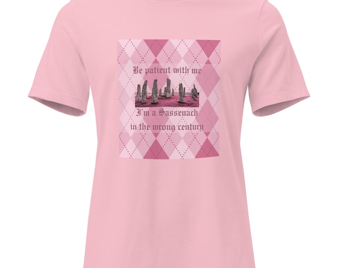 Sassenach Outlander-Fan Pink Argyle Shirt