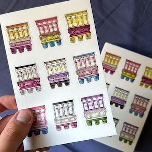 Feuille d'autocollants pour balcons LGBTQ+ Pride