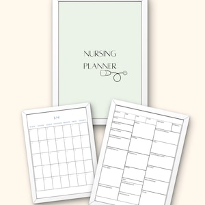 Nursing Planner | New Grad Nurse | Nursing School | Digital download | Planner template | Editable Planner | Nursing Student | Nurse Planner