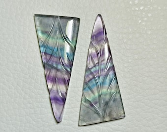 AAA Fluorit Edelstein Cabochon: Geschliffener Kristall für Schmuck