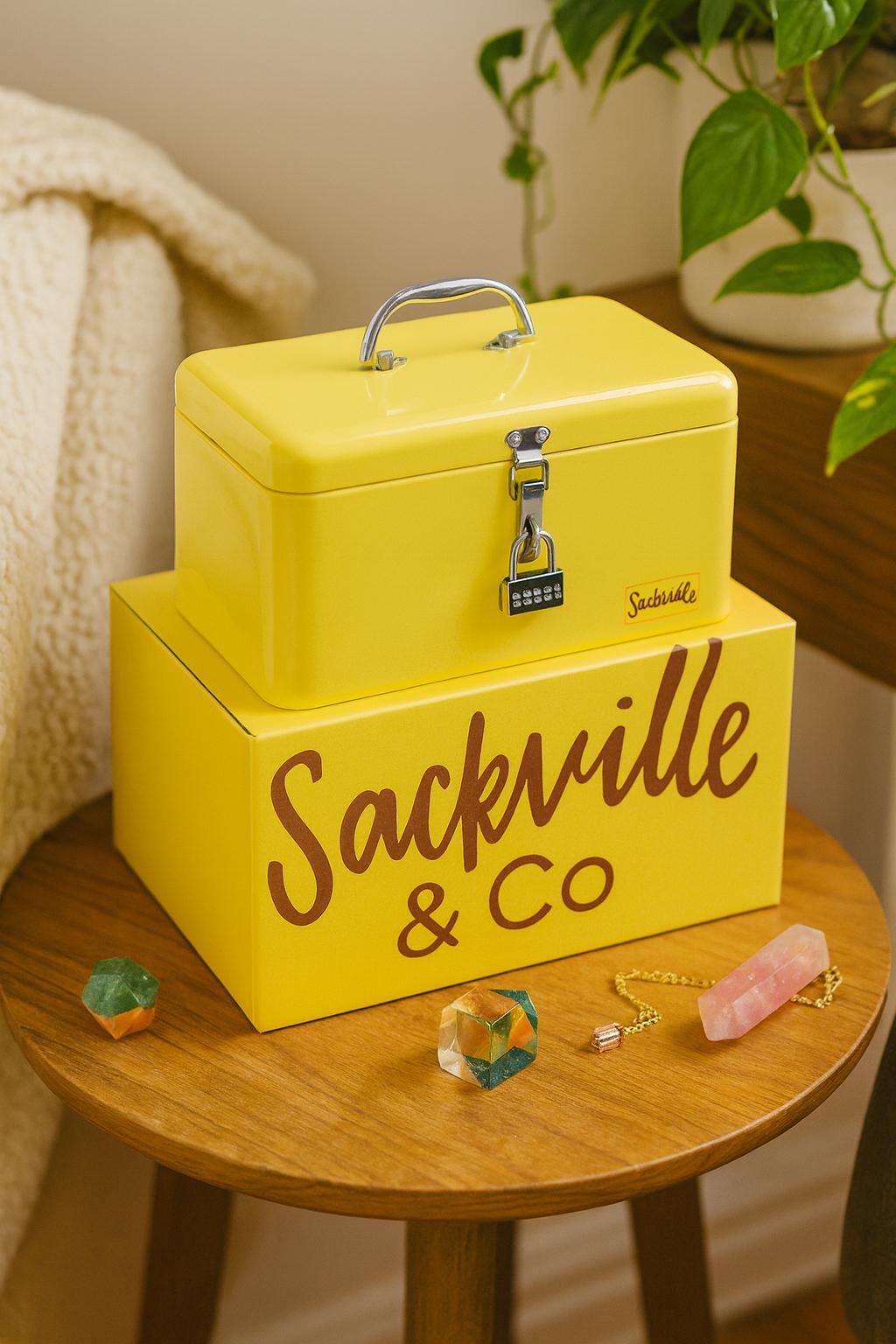 SACKVILLE - Stash Lock Box, Yellow