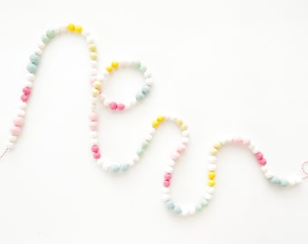 Shakira Patterson Spring Ombre Mini Felt Ball Garland Collaboration 2023 - ***READY TO SHIP!***