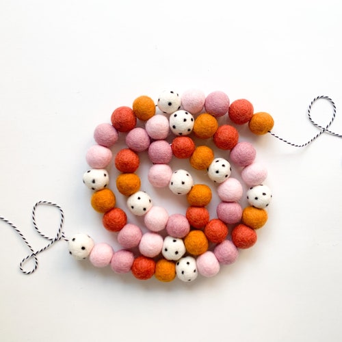 Back to School Felt Ball Garland Bunting Banner Etsy