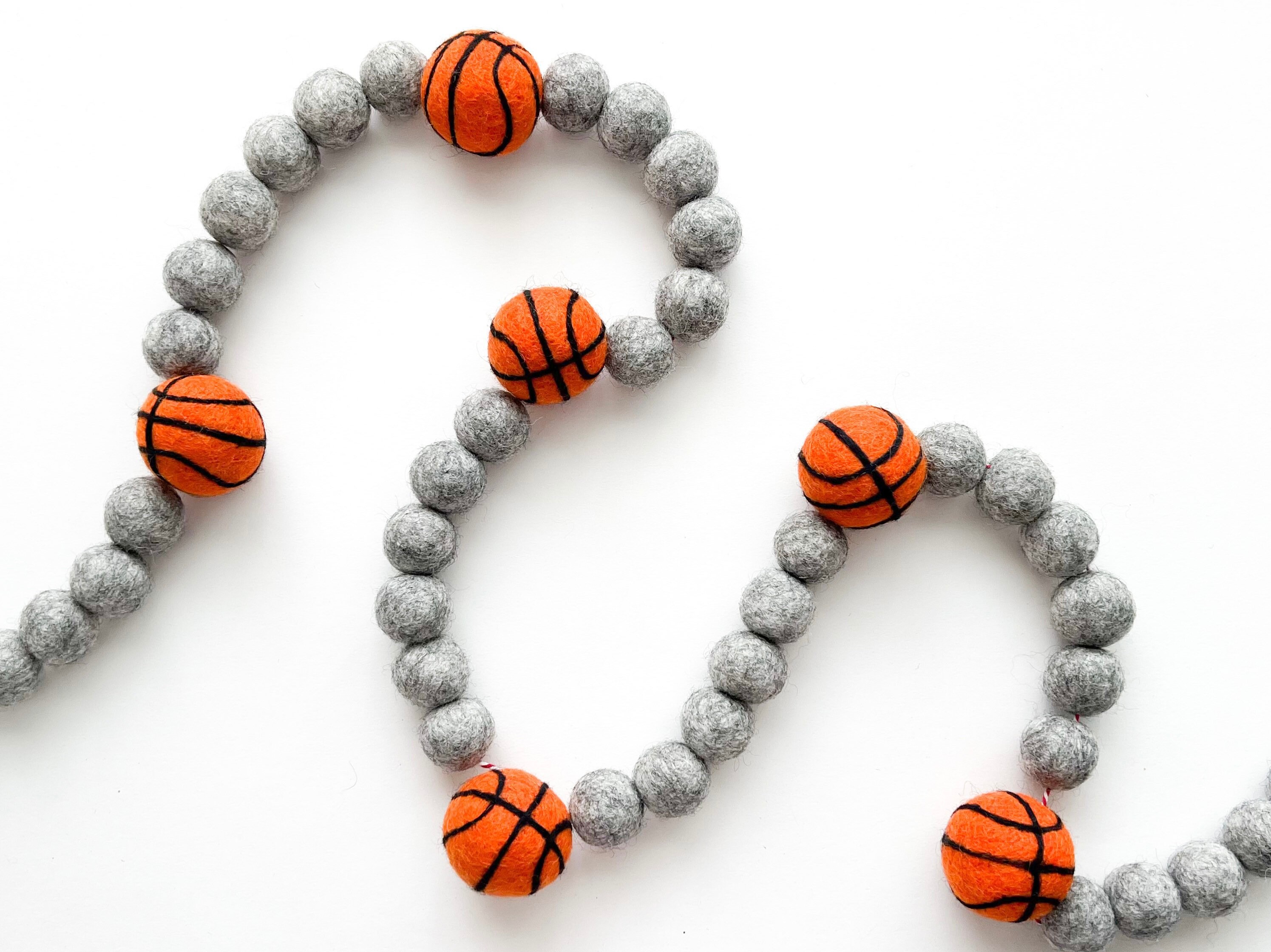 Basketball Themed Felt Ball Garland Bunting Banner Sports
