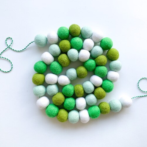 Lucky Felt Ball Garland Banner Bunting St. Patrick's Etsy