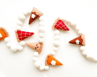 Simply Sweet As Pie Felt Ball Garland - Banner, Bunting