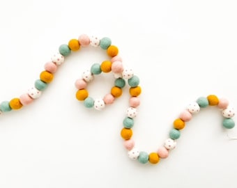 Chloe's Felt Ball Garland - Collaboration with Aurelie Erikson 2023 - Bunting, Banner