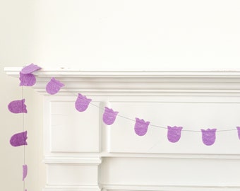 Mini Felt Tulip Garland - 3 Color Options -  Bunting, Banner