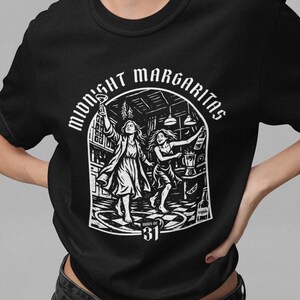 Practical Magic Midnight Margaritas Shirt Owens Sisters Witch Tee Halloween Witch Graphic Shirt 90s Witch Movie Shirt Margaritas Scene Tee image 5