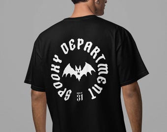 Bat Shirt Double Sided Graphic Tee Comfort Colors 1717 Gothic Clothing Vampire Aesthetic Spooky Department Bat Graphic Dark Nature Shirt