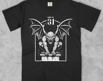 Gargoyle Shirt Gothic Graphic Tee Halloween Shirt Comfort Colors 1717 Gothic Horror Shirt Spooky Season Dark Fantasy Shirt