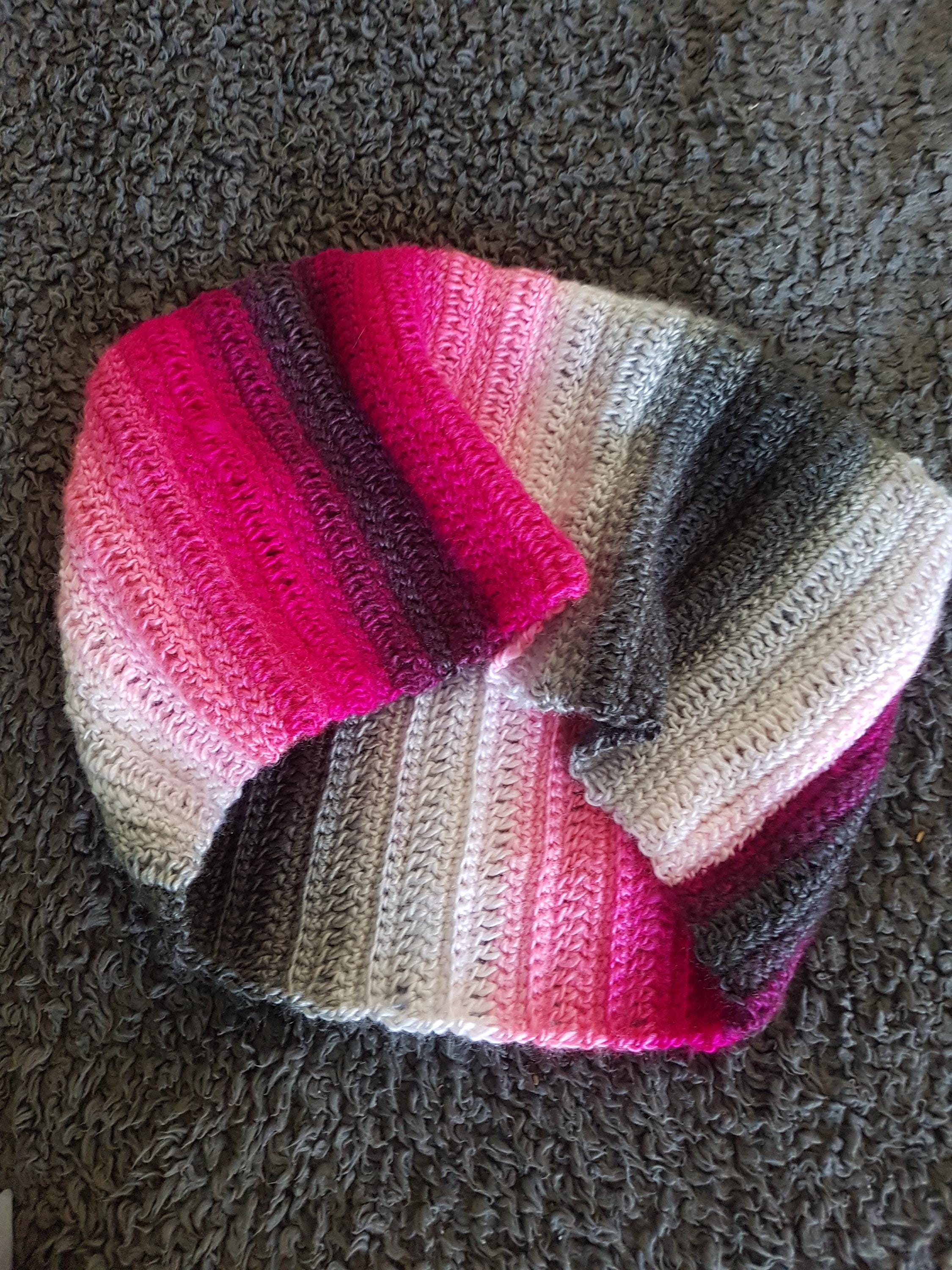 Infinity Scarf - Black Pink White Notting Hill