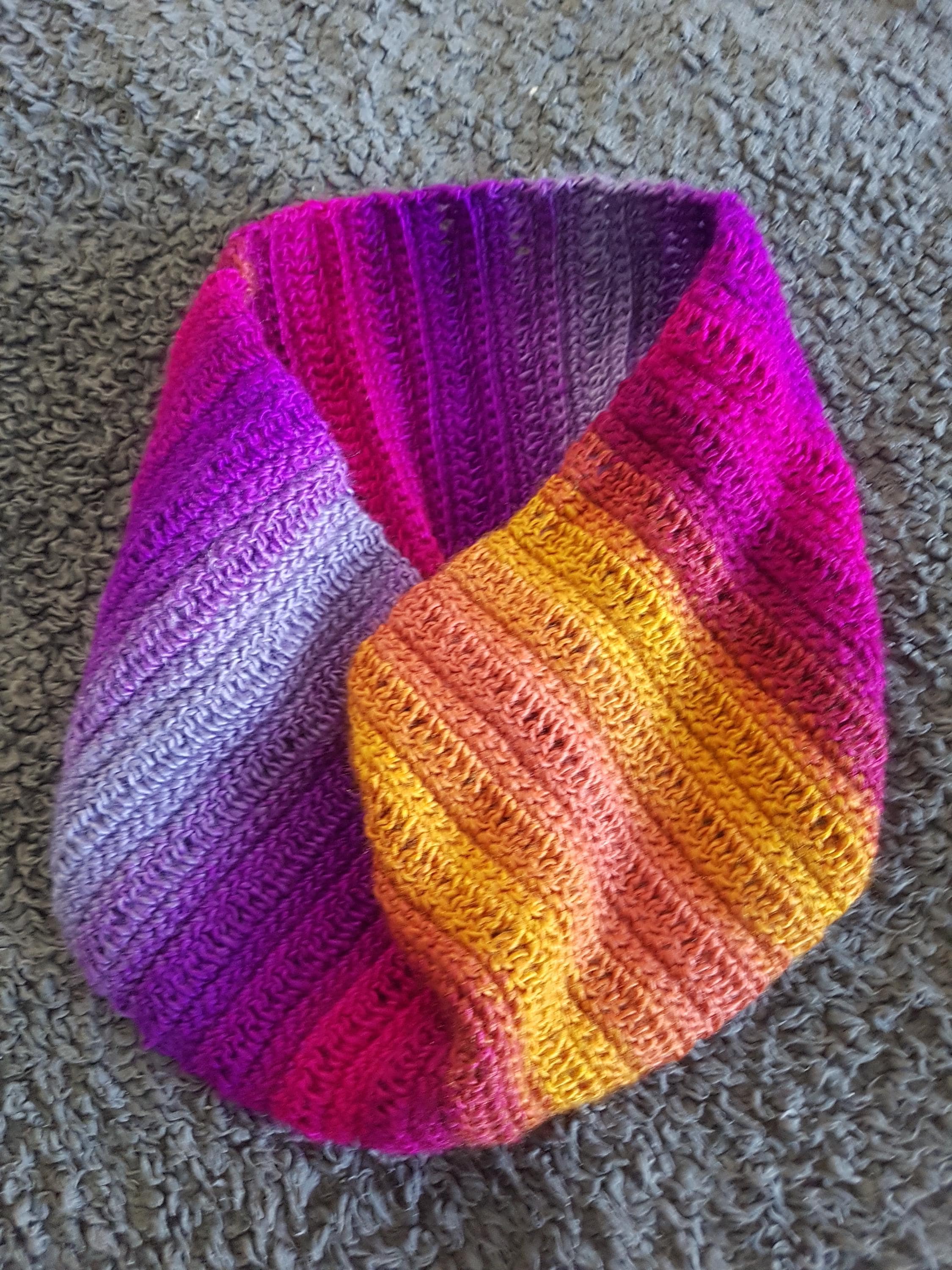 Infinity Scarf - Purple Orange Tenerife