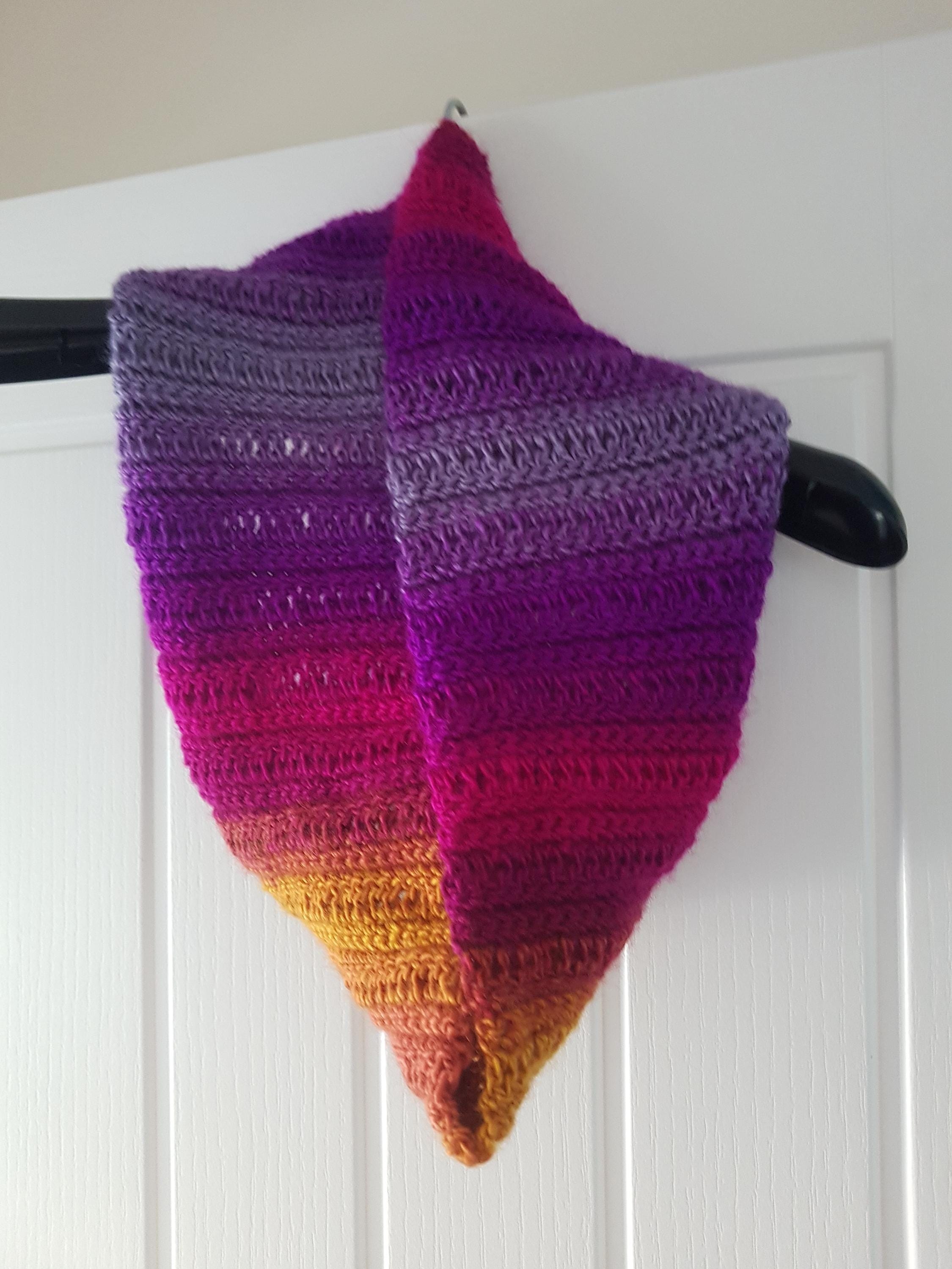 Infinity Scarf - Purple Orange Tenerife - Thumbnail 2