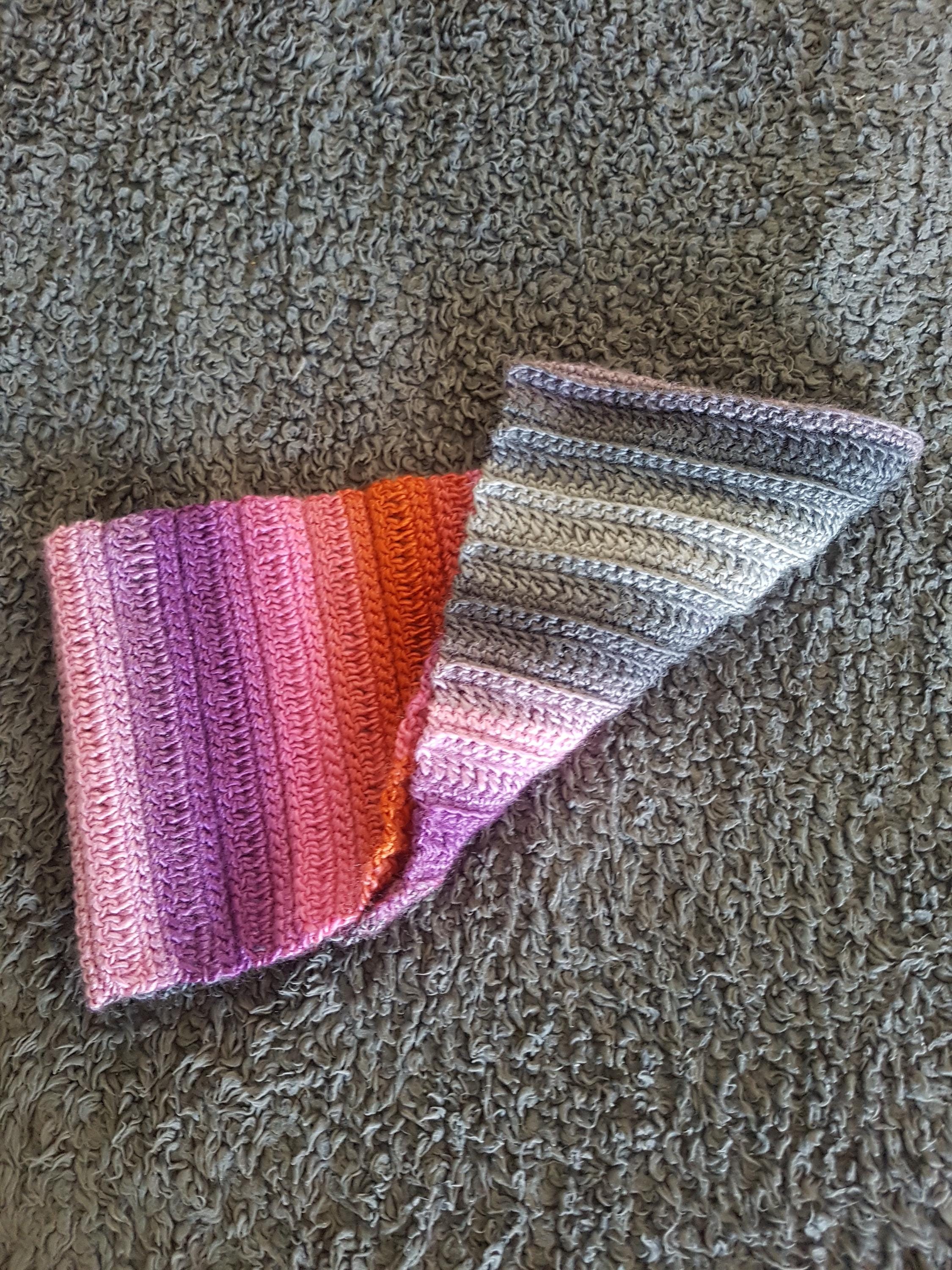 Infinity Scarf - Orange Stripe Tobago - Thumbnail 2