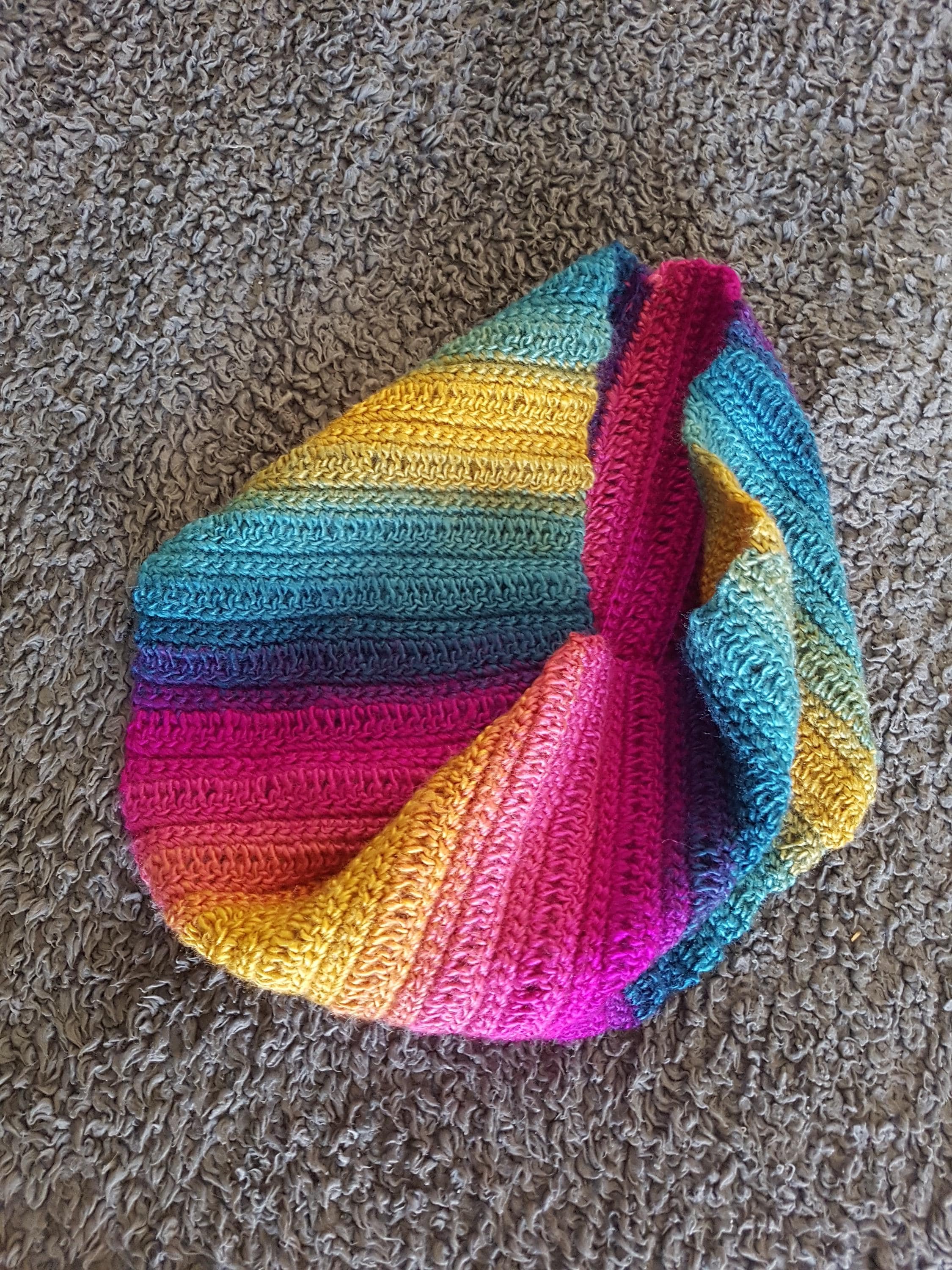 Infinity Scarf - Blue Yellow Nice