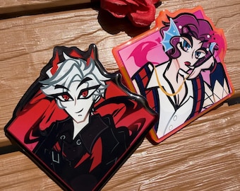 Love And Deepspace Acrylic Pins (Sylus, Rafayel, and the Twins)