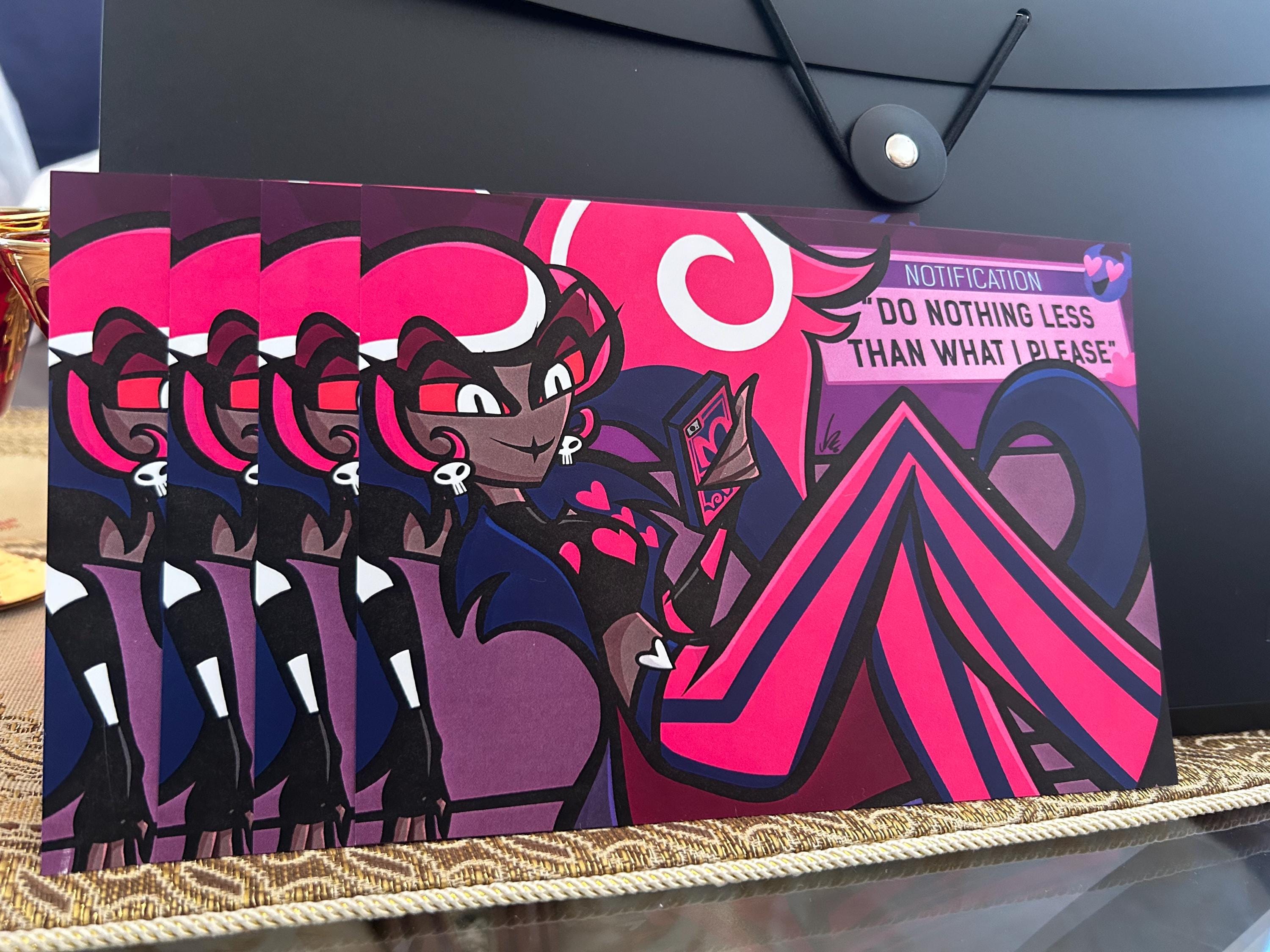 Hazbin Hotel Velvette Print “backbone of the Vees” 7 X 5 In. - Etsy