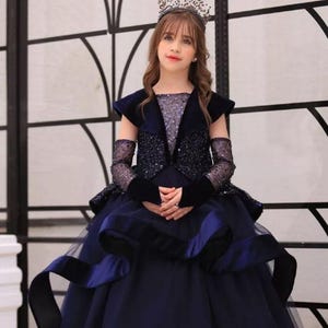 Luxury Kids Birthday Party Girl Prom Bridesmaids Photoshoot Pageant Dress Gown