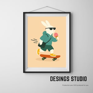 Elegant Bear Portrait Art Print: Modern Masculine Decor (Digital Download)