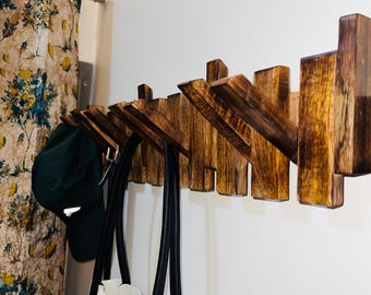 Piano Coat Rack Entryway Organizer Entryway Furniture Coat Hooks Wooden Wall Hooks Unique Coat Hooks Clothes Rack Wall Hook Wall Decor