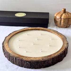 Bark Wood Candle | Multi Wick Candle | Wooden Candle | Farmhouse Decor | Wood Wick Candle | Housewarming Gift | Home Decor | Candles
