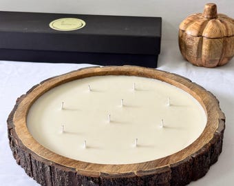 Bark Wood Candle | Multi Wick Candle | Wooden Candle | Farmhouse Decor | Wood Wick Candle | Housewarming Gift | Home Decor | Candles