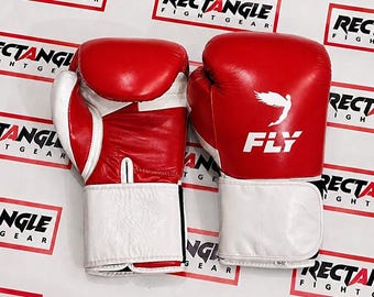 Personalized Pro Fly Sparring Boxing Gloves Custom Leather Training Muay Thai MMA Gloves