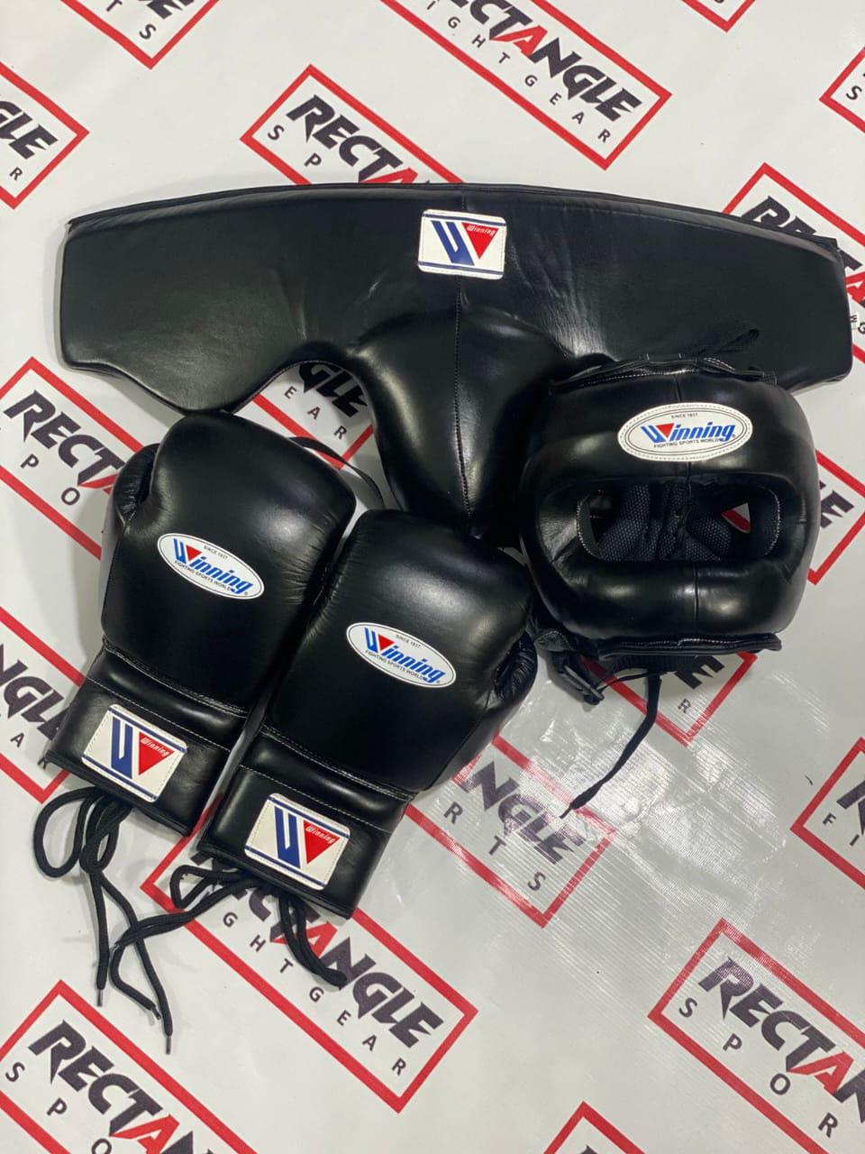 Winning Black Boxing Sparring Set New Branded Boxing Set Adult Boxing Sparring Kit