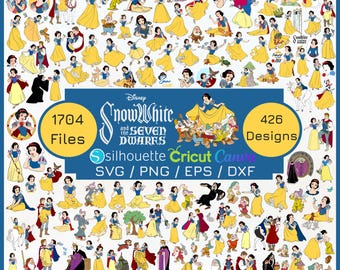 Snow White svg mega bundle Clipart, Princess birthday,Princess PNG Clipart, Snow White PNG, Snow White clipart, Snow White movie, Snow white