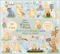 Classic Winnie the Pooh and Friends PNG Clipart, Winnie The Pooh PNG Bundle Clipart Classic Winnie the Pooh Png Digital Bundle, baby shower
