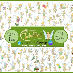 Tinkerbell SVG Bundle, Tinkerbell Svg & Png Files for Cricut, Believe Tinkerbell Png, Fairy Svg for Shirt, Princess Clipart Instant Download