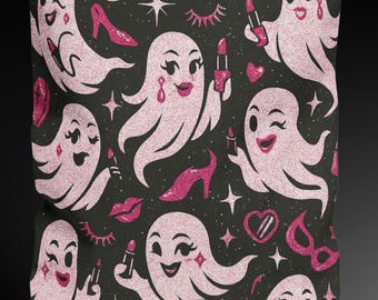 Glamour Ghoul Ghosts Tote Bag Retro 90's Neon Horror