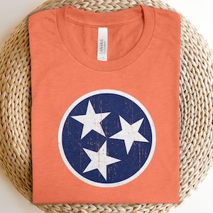 Tennessee Tristar Shirt | Tennessee Shirt | Tennessee Flag Shirt
