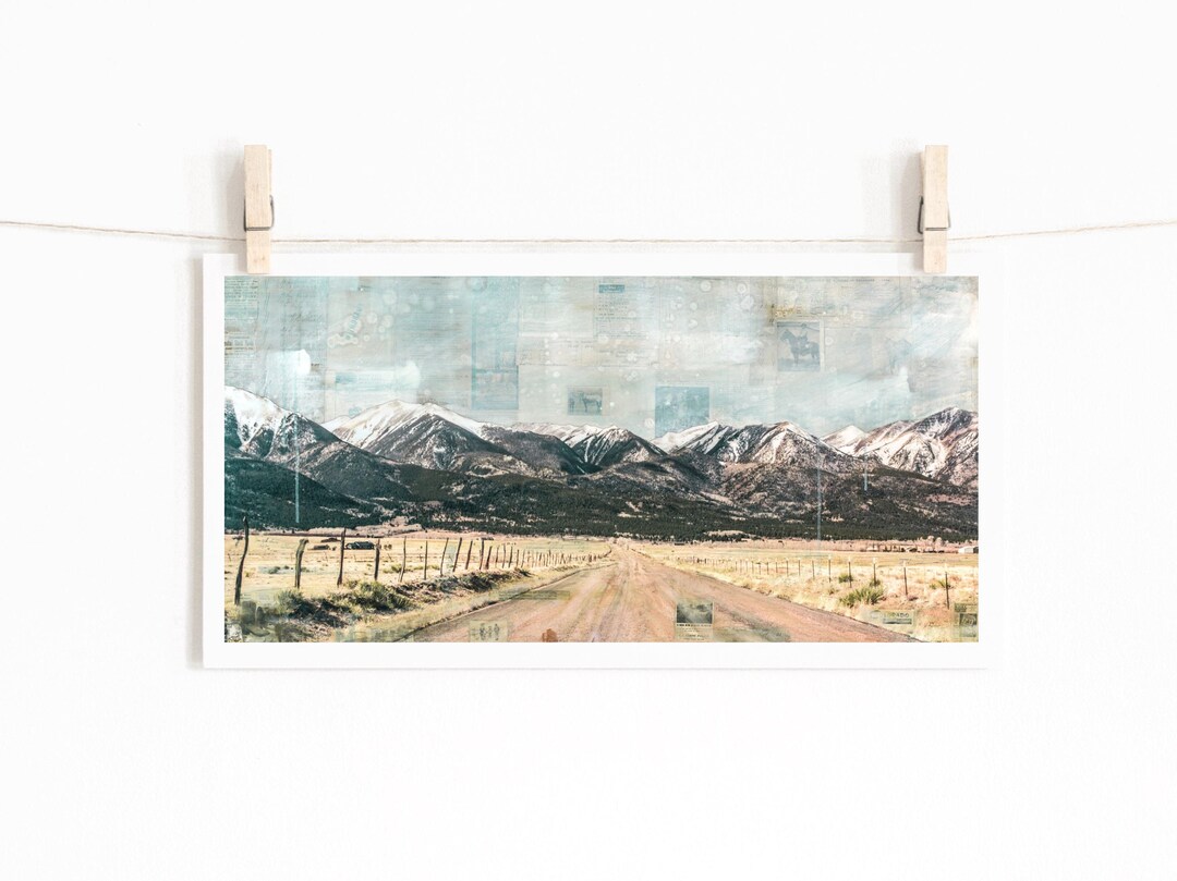 Mountain Panoramic Print Wall Art Wall Decor Mountain Print Colorado ...