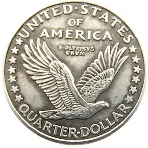 1916 Standing Liberty Quarter Replica – Silver Plated Copy Coin Type 1