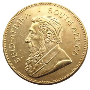 1984 South Africa Krugerrand Replica – 1oz Gold Plated Proof Copy Coin