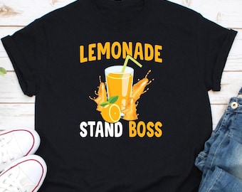 Lemonade Stand Boss Shirt, Lemon Juice Shirt, Lemonade Drinking Shirt, Awesome Lemonade Squad Shirt, Lemonade Crew Shirt, Summer Lover Shirt