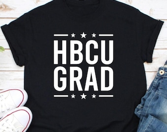 Camiseta de graduado de HBCU, graduados universitarios históricamente negros, camiseta de HBCU, exalumnos de HBCU, educados en HBCU, camiseta de universidad negra