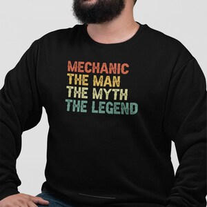 Mechanic The Man The Myth The Legend Shirt, Automotive Technician Shirt, Auto Mechanic Shirt, Gift For Mechanic, Mechanic Dad Shirt image 4