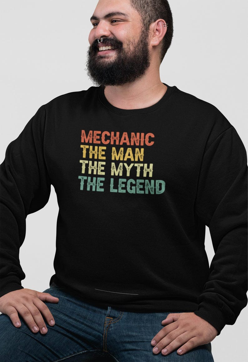 Mechanic The Man The Myth The Legend Shirt, Automotive Technician Shirt, Auto Mechanic Shirt, Gift For Mechanic, Mechanic Dad Shirt image 4